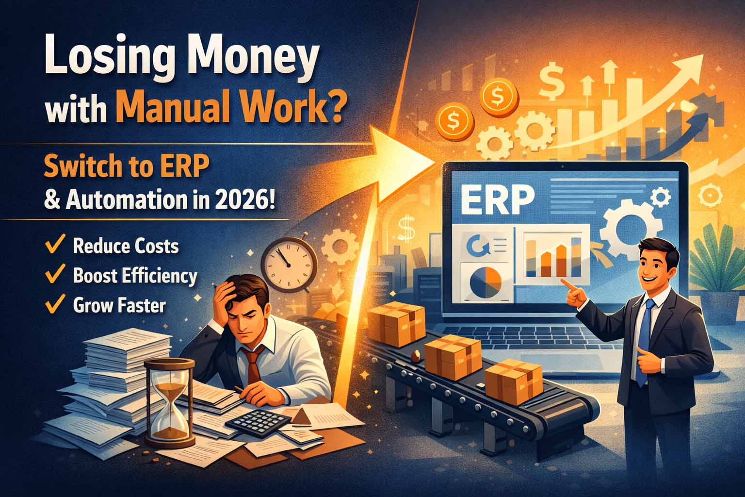 Losing Money with Manual Work Switch to ERP in 2026