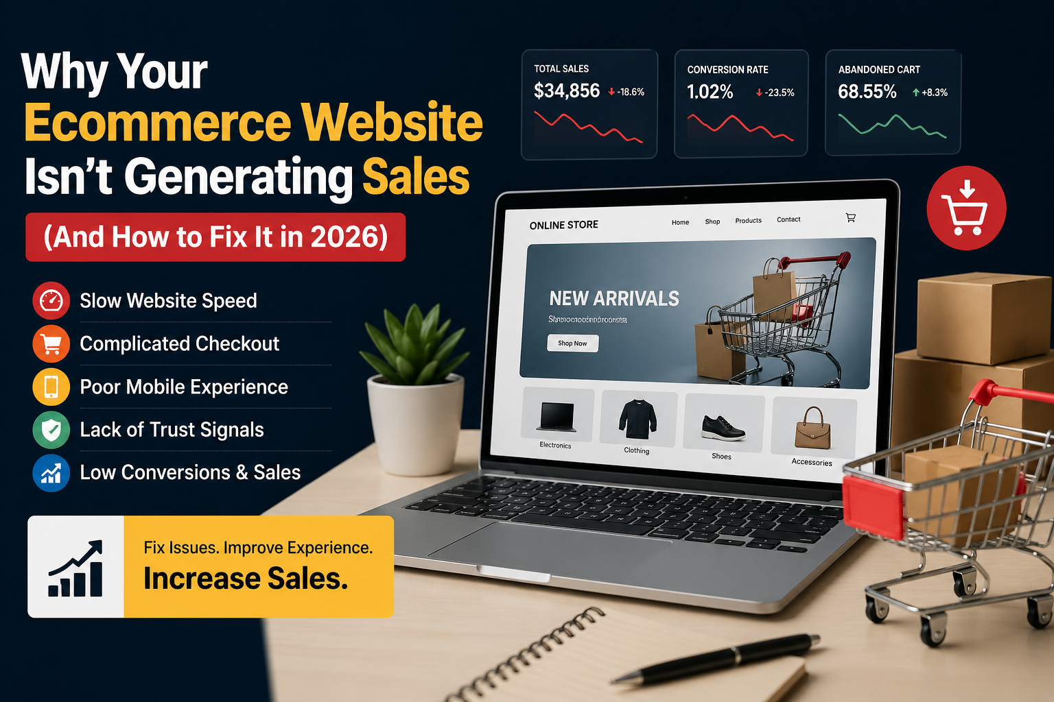 Ecommerce Website Not Generating Sales? Fix It